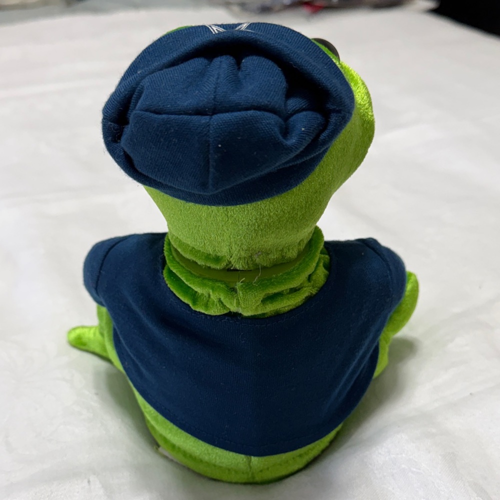 Singing Animated Frog in Navy Cowboys Jersey - Picture 3 of 4